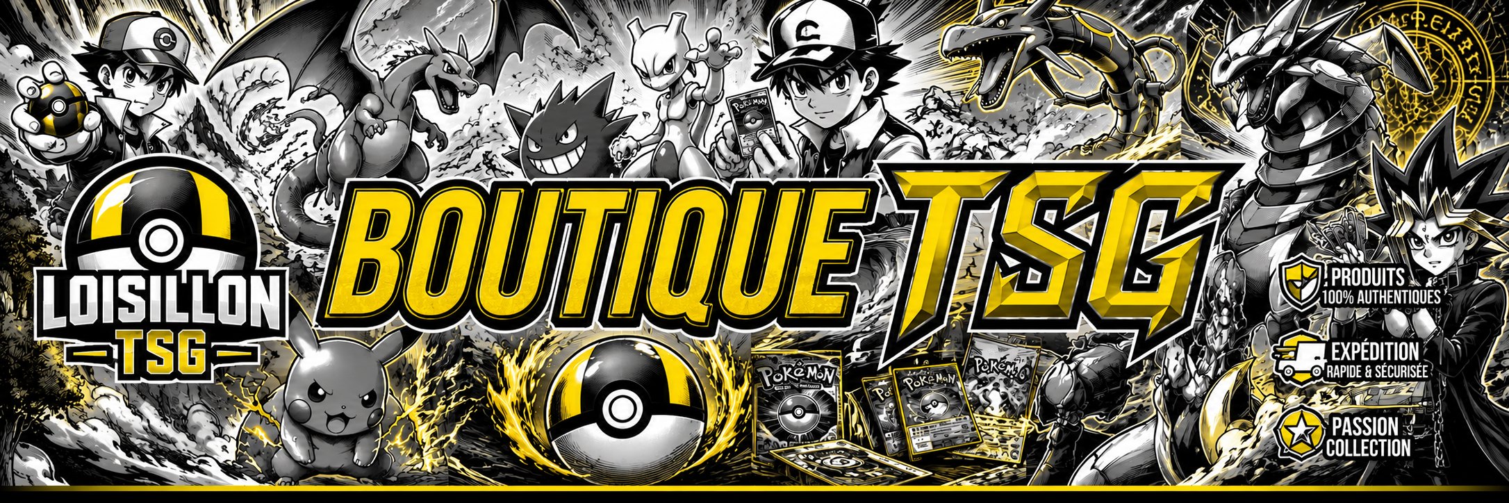 Boutique TCG Loisillon — Produits 100 % authentiques, expédition rapide et sécurisée, passion collection
